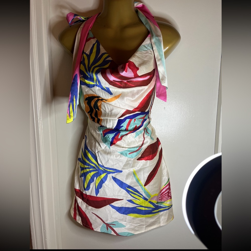 Satin flower dress!